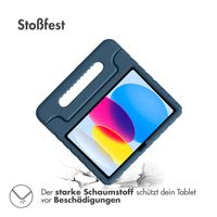 Accezz SchutzHülle mit Handgriff kindersicher Apple iPad 11 (2025) 11 Zoll A16 / iPad 10 (2022) 10.9 Zoll - Dunkelblau