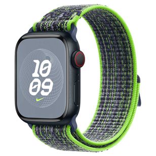 Apple Nike Sport Loop Armband für Apple Watch | 38/40/41/42 mm - Bright Green & Blue