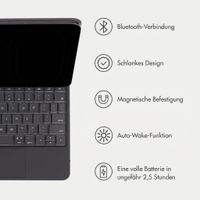 Accezz Magnetische Bluetooth Tastatur Apple iPad Pro 11 (2025) M5 / (2024) M4 - QWERTY / NL - Schwarz