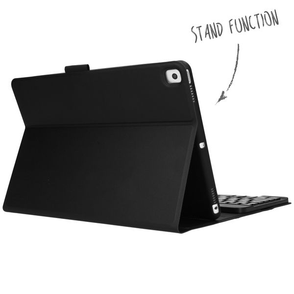Accezz Bluetooth Keyboard Klapphülle Apple iPad 9 (2021) 10.2 Zoll / iPad 8 (2020) 10.2 Zoll / iPad 7 (2019) 10.2 Zoll - QWERTZ / DE - Schwarz