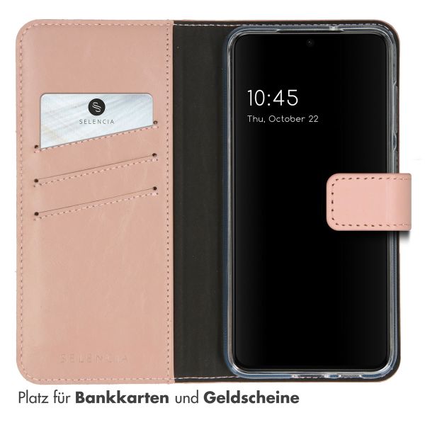 Selencia Echtleder Klapphülle Samsung Galaxy S23 Plus - Dusty Pink