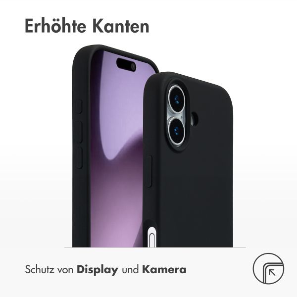 Accezz Liquid Silikoncase mit MagSafe Apple iPhone 17 - Schwarz