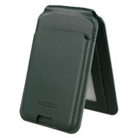 Accezz Magnetische Leder-Wallet mit Standfunktion - Geeignet für Apple Find My - Cedar Green