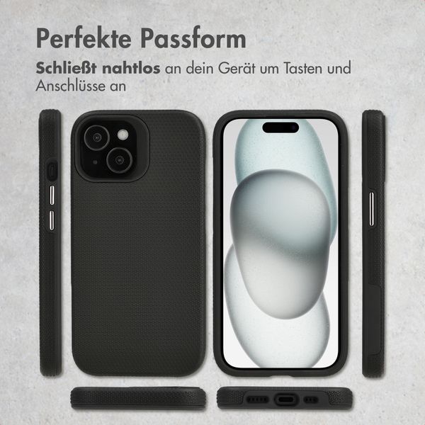 Accezz Tough Back Cover mit MagSafe Apple iPhone 15 - Schwarz