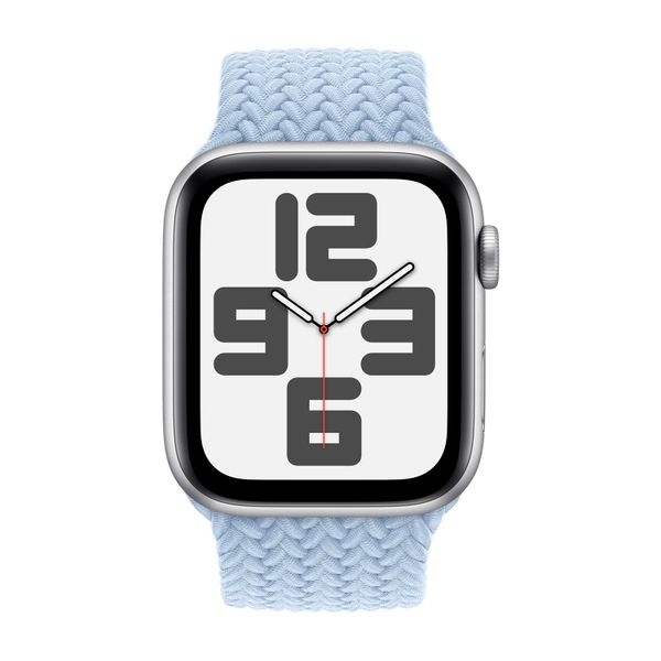 Apple Geflochtenes Solo Loop für  Apple Watch | 38/40/41/42 mm - Größe 3 - Light Blue