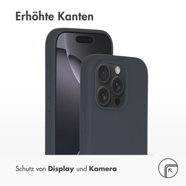 Accezz Liquid Silikoncase mit MagSafe Apple iPhone 16 Pro - Dunkelblau