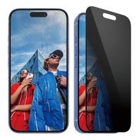 PanzerGlass Ultra Wide Fit Antibakterieller Screen Protector mit Sichtschutz inkl. Applikator Apple iPhone 16
