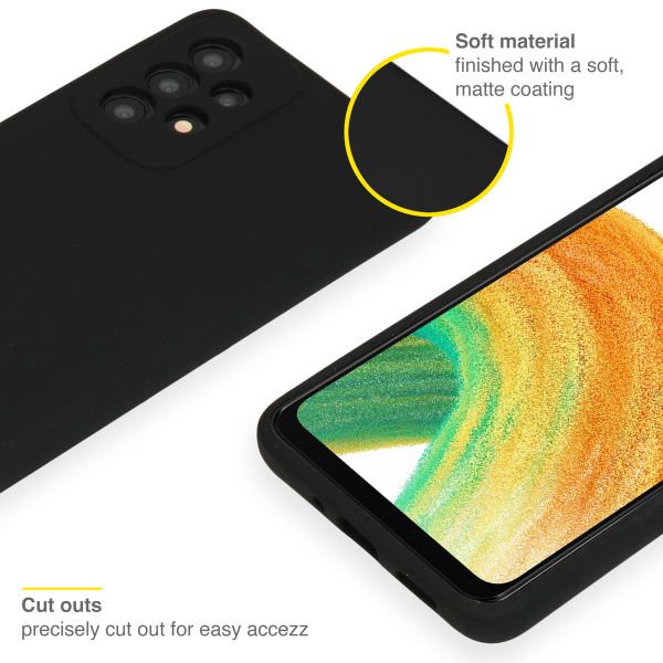 Accezz Liquid Silikoncase Samsung Galaxy A33 - Schwarz