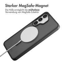 Accezz Rugged Frosted Back Cover mit MagSafe Samsung Galaxy S25 FE - Schwarz