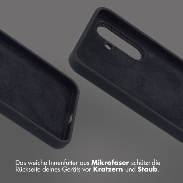 Accezz Liquid Silikoncase mit MagSafe Samsung Galaxy A36 / A56 - Schwarz