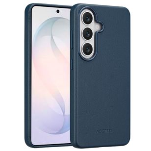 Accezz MagSafe Leather Backcover Samsung Galaxy S26 - Nightfall Blue