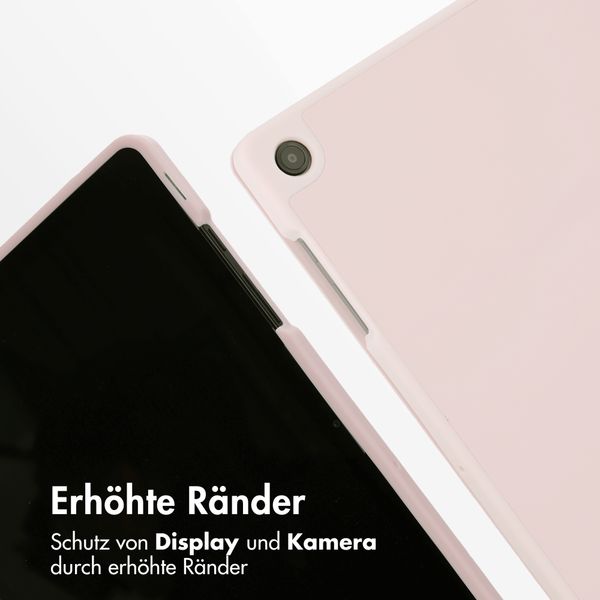 Accezz Smarte Klapphülle aus Silikon Samsung Galaxy Tab A11 Plus / A9 Plus - Rosa