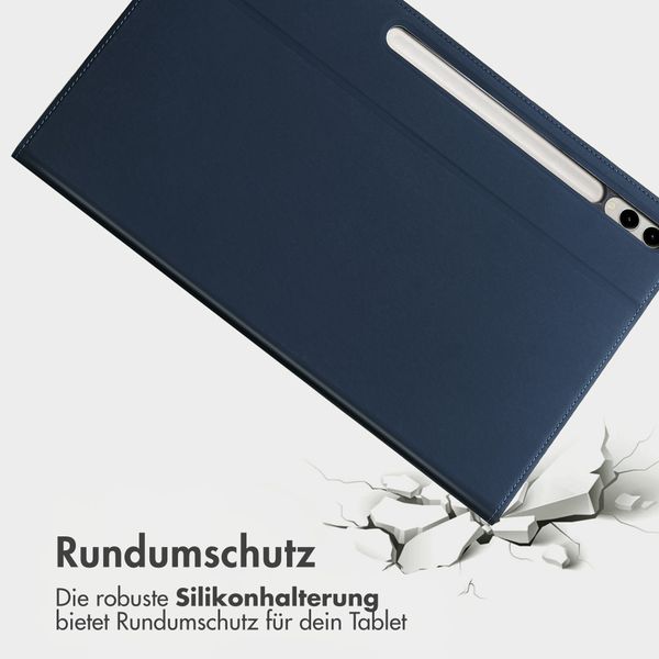 Accezz Classic Klapphülle Samsung Galaxy Tab S10 Ultra / Tab S9 Ultra - Dunkelblau