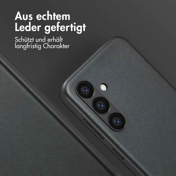Accezz MagSafe Leather Backcover Samsung Galaxy S24 - Onyx Black