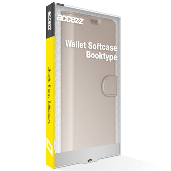 Accezz Wallet TPU Klapphülle Samsung Galaxy A42 - Gold