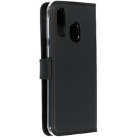 Selencia Echtleder Klapphülle Samsung Galaxy A40 - Schwarz