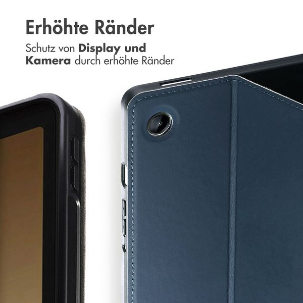 Accezz Classic Klapphülle Samsung Galaxy Tab A9 8.7 Zoll - Dunkelblau