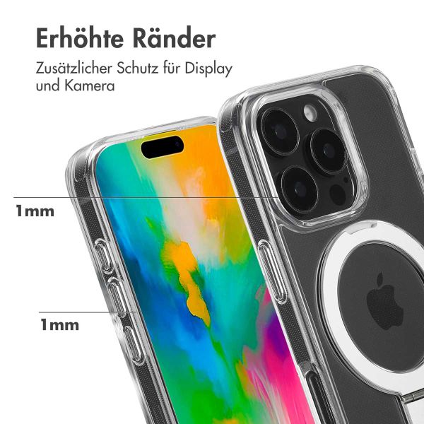 Accezz Ring Stand Backcover mit MagSafe Apple iPhone 16 Pro - Transparent