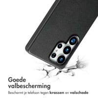 Accezz Echtleder Hülle + MagSafe Wallet Samsung Galaxy S25 Ultra - Onyx Black