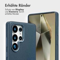 Accezz 2-in-1 Klapphülle aus Leder mit MagSafe Samsung Galaxy S25 Ultra - Nightfall Blue