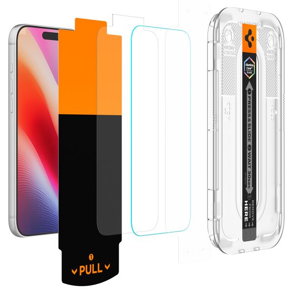 Spigen GLAStR Privacy EZ Fit Displayschutzfolie + Applicator - 2er-Pack Apple iPhone 18 Pro