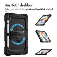 Accezz Robustes Back Cover mit Schultergurt Apple iPad 9 (2021) 10.2 Zoll / iPad 8 (2020) 10.2 Zoll / iPad 7 (2019) 10.2 Zoll - Schwarz