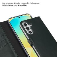 Selencia Echtleder Klapphülle Samsung Galaxy S25 FE - Grün