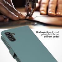 Selencia Echtleder Klapphülle Samsung Galaxy A34 (5G) - Air Blue