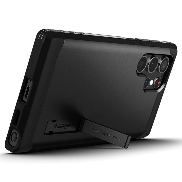 Spigen Tough Armor™ Case für das Samsung Galaxy S22 Ultra - Schwarz