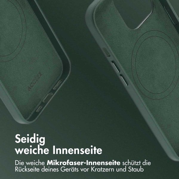 Accezz MagSafe Leather Backcover Apple iPhone 13 Pro - Cedar Green
