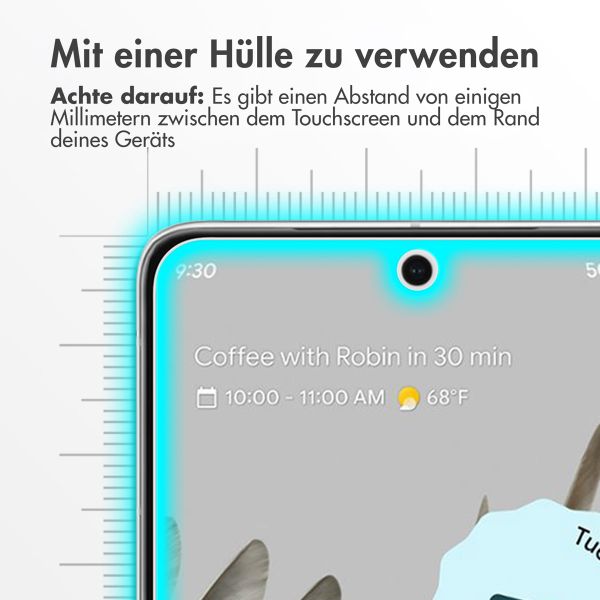 Accezz Displayschutz 2er-pack aus gehärtetem Glas Google Pixel 8