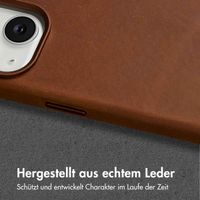 Accezz Vintage Leather Magsafe Backcover Apple iPhone 14 - Tabacco Cognac