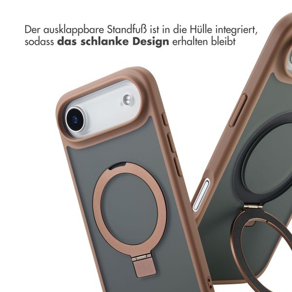 Accezz Ring Stand Backcover mit MagSafe Apple iPhone Air - Braun