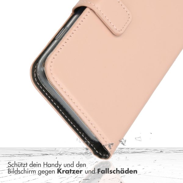 Selencia Echtleder Klapphülle Apple iPhone 15 - Dusty Pink