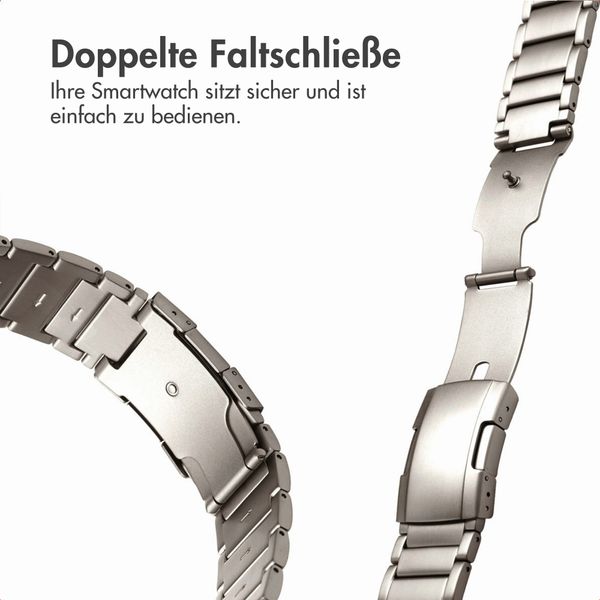Accezz Mattes Titanstahlarmband für Samsung Galaxy Watch Ultra 2 (2026) / Ultra (2024/2025) - Titanium