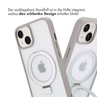 Accezz Ring Stand Backcover mit MagSafe Apple iPhone 14 - Grau
