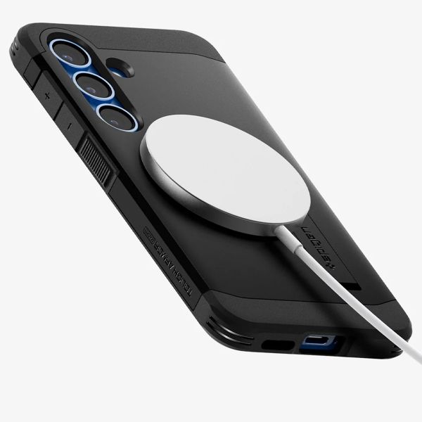 Spigen Tough Armor Backcover MagSafe Samsung Galaxy S25 - Schwarz