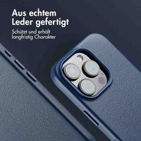 Accezz MagSafe Leather Backcover Apple iPhone 16 Pro - Nightfall Blue