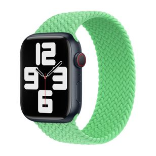 Apple Geflochtenes Solo Loop für  Apple Watch | 38/40/41/42 mm - Größe 6 - Bright Green