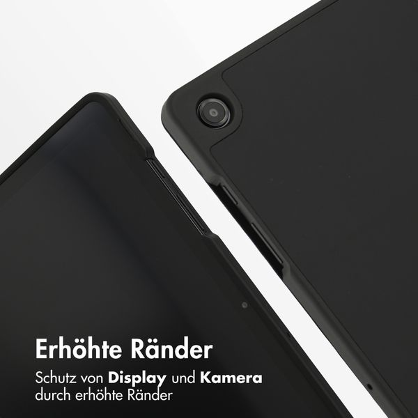 Accezz Smarte Klapphülle aus Silikon Samsung Galaxy Tab A11 Plus / A9 Plus - Schwarz