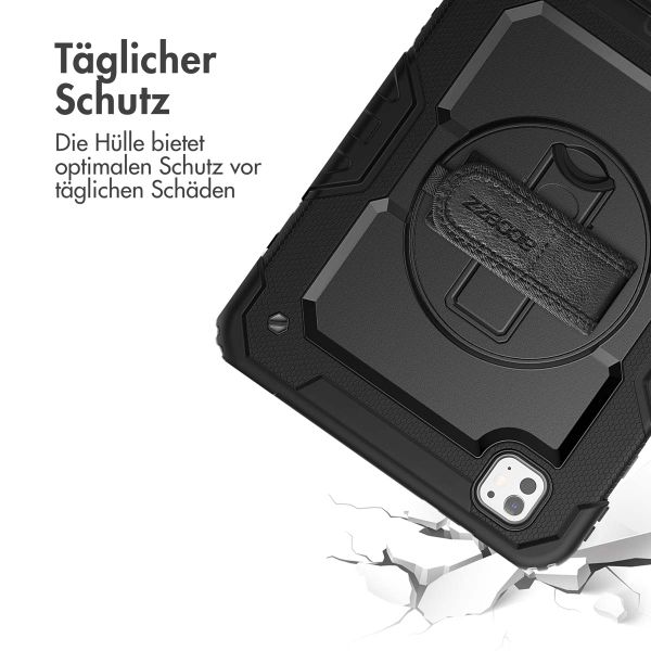 Accezz Robustes Back Cover mit Schultergurt Apple iPad Pro 11 (2025) M5 / (2024) M4 - Schwarz