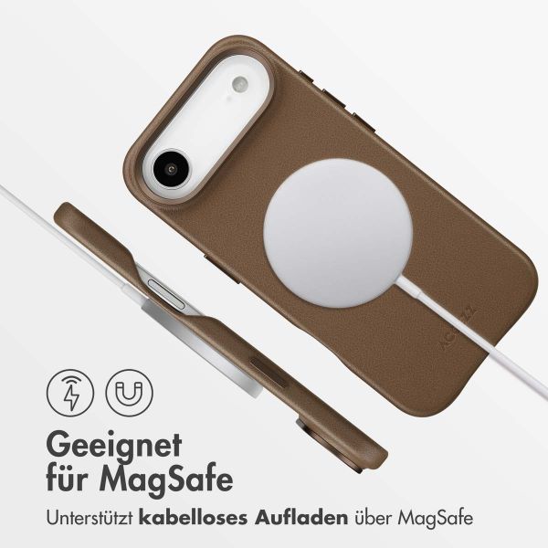 Accezz MagSafe Leather Backcover Apple iPhone Air - Kaffeebraun