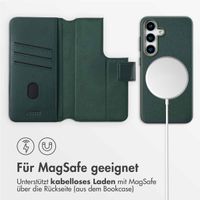Accezz 2-in-1 Klapphülle aus Leder mit MagSafe Samsung Galaxy S25 - Cedar Green