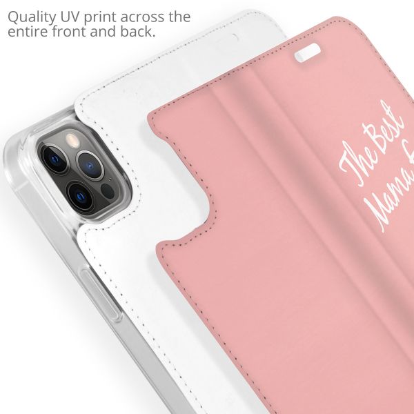 Gestalte deine eigene Compact Gel Klapphülle Apple iPhone 13 Pro - Weiß