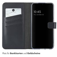 Selencia Echtleder Klapphülle Samsung Galaxy S25 Plus - Schwarz