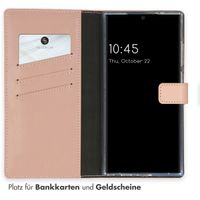 Selencia Echtleder Klapphülle Samsung Galaxy S24 Ultra - Dusty Pink