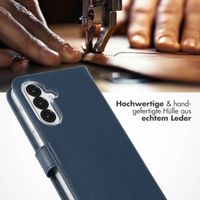 Selencia Echtleder Klapphülle Samsung Galaxy A36 / A56 - Blau