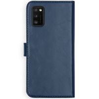 Selencia Echtleder Klapphülle Samsung Galaxy A41 - Blau
