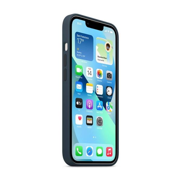 Apple Silikon-Case MagSafe Apple iPhone 13 - Blue