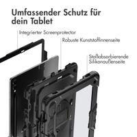 Accezz Robustes Back Cover mit Schultergurt Samsung Galaxy Tab S10 Plus / Tab S9 FE Plus / Tab S9 Plus - Schwarz